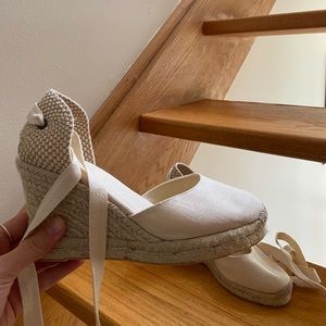 Soludos Espadrille Wedges lace up - size 5.5